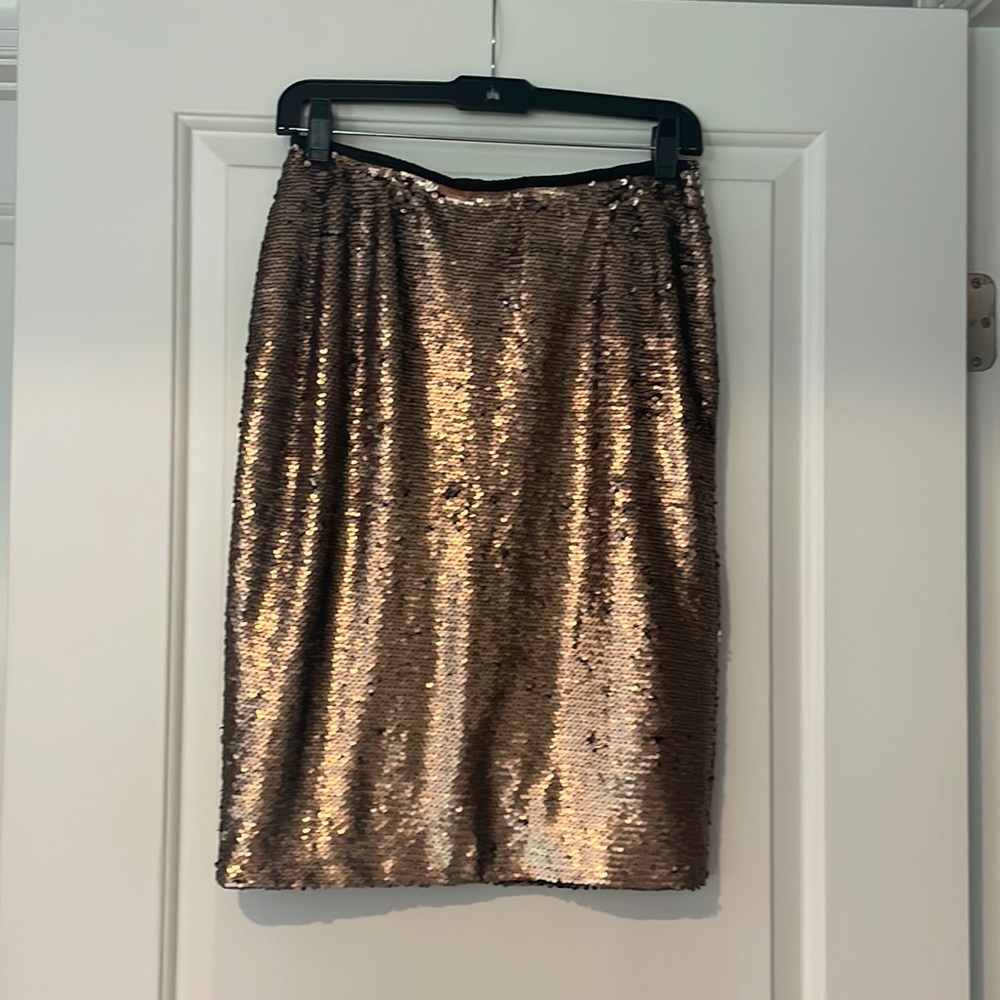 English factory sequin pencil skirt